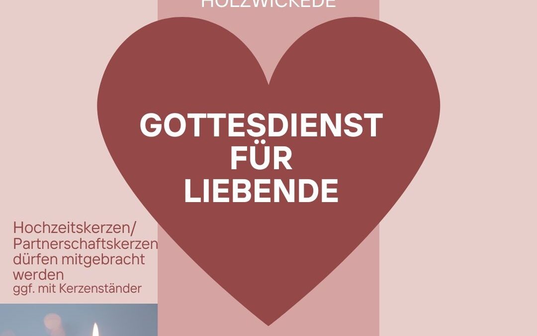 Gottesdienst für Liebende am 13. Februar in Holzwickede